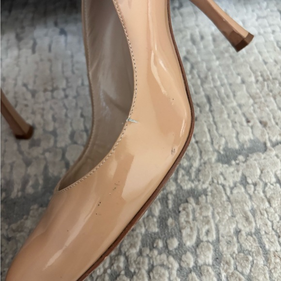 Manolo Blahnik Tan patent Women's Shoes size 39.5 - Picture 4 of 5